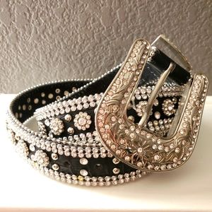 Miss Me Rhinestone Belt 38 inch